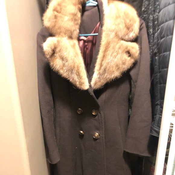 Vintage fur and wool jacket size xs - Picture 1 of 2